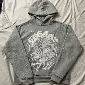 Sp5der OG Web Hoodie Grey